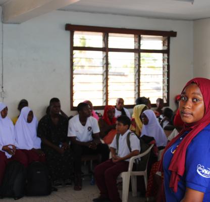 ZAHRA, A YOUTH VOLUNTEER FROM TANZANIA