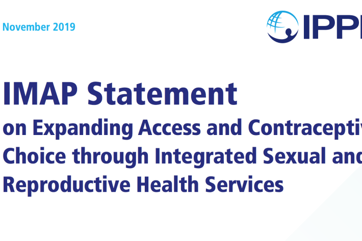 IMAP statement on expanding access and contraceptive choice