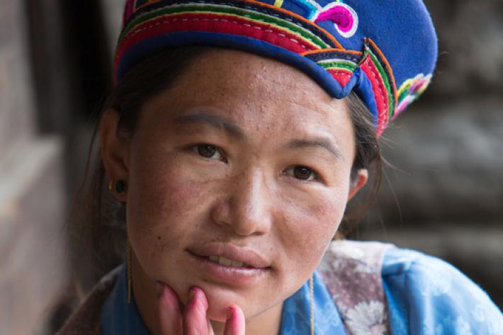 High up in the mountains of Rasuwa in northern Nepal, close to the Tibetan border, is the village of Gatlang. This tightknit village of traditional stone houses and Buddhist stupas is home to the Tamang people. Pasang has been working as a reproductive health female volunteer for the Family Planning Association of Nepal (FPAN). 