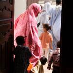 Photo of woman and children