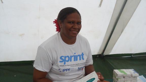Julie, former midwife, now nurse and Project manager for IPPF-SPRINT in Vanuatu