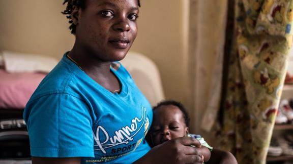 Masitula, a sex-worker and beneficiary of the SAAF funded project by Lady Mermaid's Bureau at her home in Kampala, Uganda.