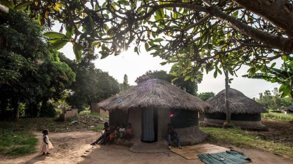 A community hut in Gulu, Uganda, where IPPF conducts outreach