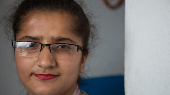 Peer educator and youth award winner Mala Neupane. Tansen, Palpa.