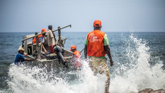 Delivering supplies to Vanuatu 