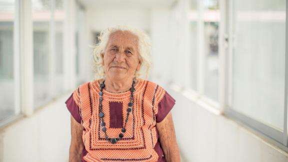 Woman in a clinic