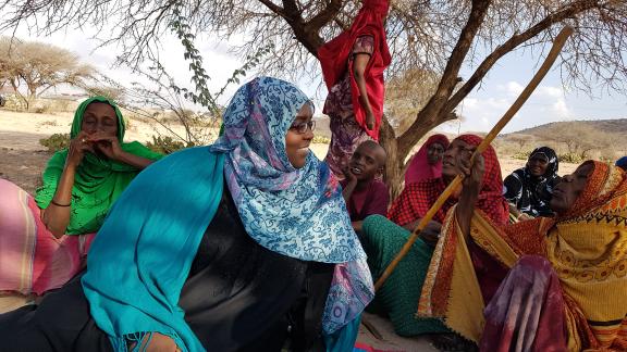 Amal during her outreach work to end FGM in Somaliland