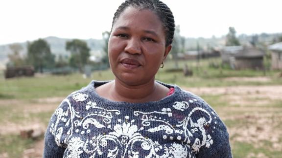 Beneficiary and community activist, Matiisetso Sefako, 