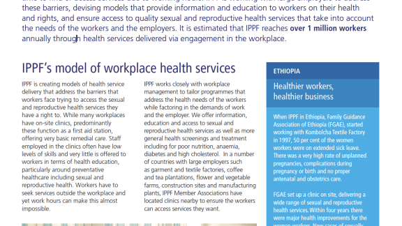 Workplace Health Service Delivery - Capability Statement