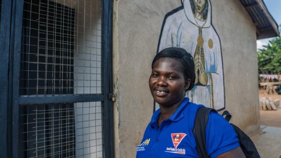 Dorcas.Amakyewaa , Mim Cashew Factory worker and peer educator, 42