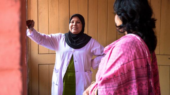 female doctor with a patient - Bangladesh