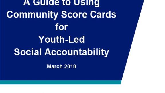 Youth-led Social Accountability Manual cover