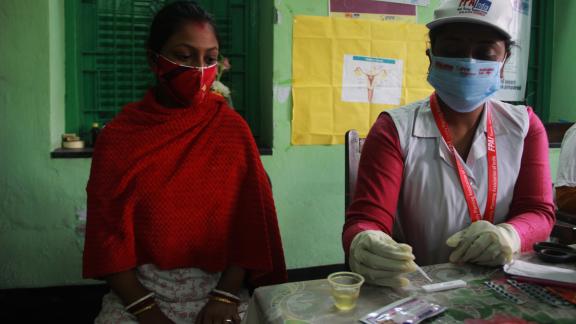 healthcare worker in India