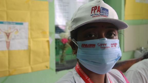 A humanitarian worker in India