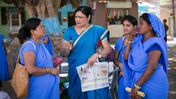 Group of community healthcare workers. 