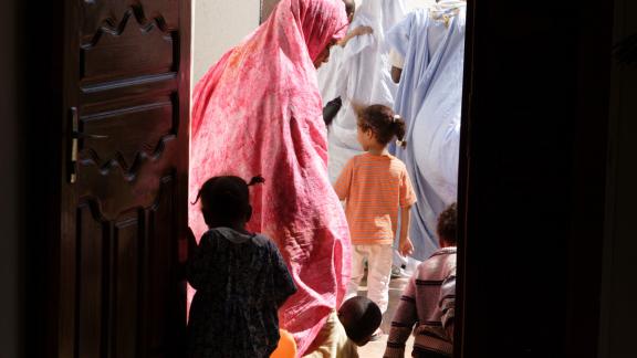 Photo of woman and children