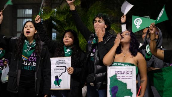 Abortion demonstration in Bolivia