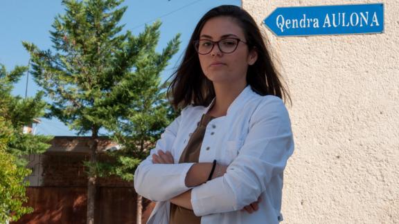 21-year-old Artemisa Seraj volunteer and activist