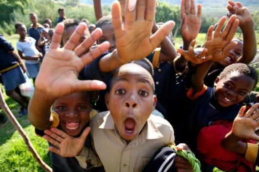 Group of young people in Lesotho